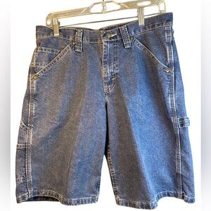Lee Denim Blue Cargo Shorts Size 30